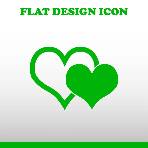 Hart web Icon Vector. — Stockvector