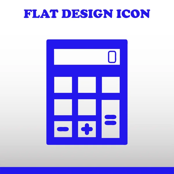 Vector calculadora icono web — Vector de stock