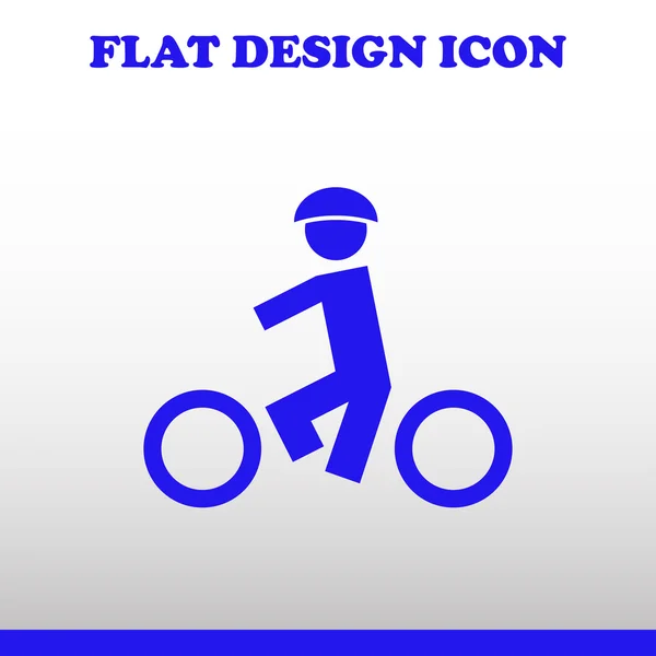 Icono de bicicleta Diseño web — Vector de stock