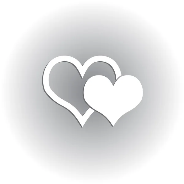 Desenho do vetor do ícone do coração — Vetor de Stock