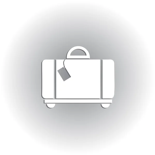 Ícone de bagagem JPG, Vetor — Vetor de Stock