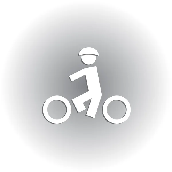 Icono de bicicleta. diseño web — Vector de stock