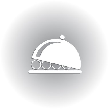 tabağı simge vektör çizim eps10.