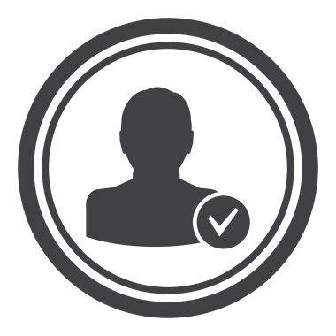 Adam simgesi. Web tasarım stili