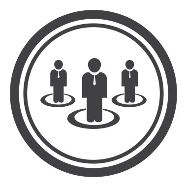 Adam simgesi. Web tasarım stili