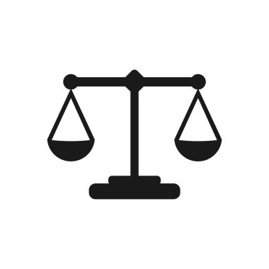 Sosyal adalet. Hukuk hukukunun düz vektör grafikleri, denge yargıcının sembolü, adil kontrolün doğru işareti. Hukuk ve Eşitlik. Onur ilkesi. Uluslararası Yargı Günü. Terazi burcu bir işaret. Suç ve Ceza.