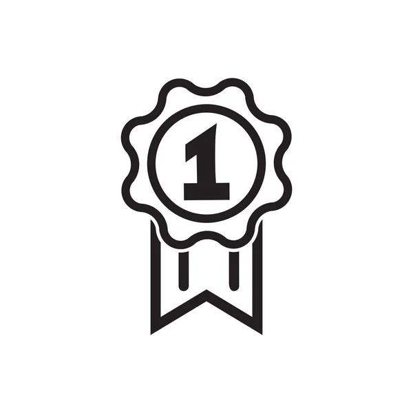 Значок Награды Медаль Концепции Достижений Премиум Качества Графический Дизайн Современные — стоковый вектор