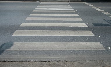 Tayland - (seçici odak eski yol boyunca yaya geçidi)