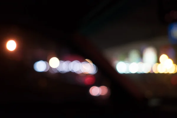 Cidade bokeh fundo e resumo na Tailândia — Fotografia de Stock