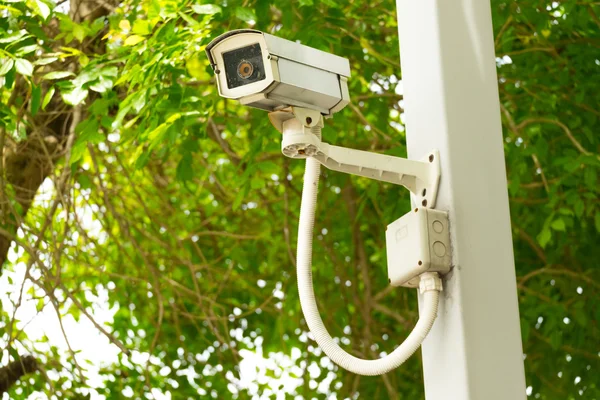CCTV recording important events and a guard house — Stock Photo, Image