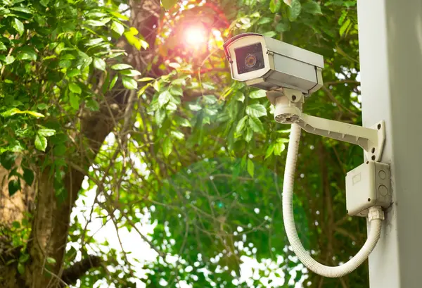 Enregistrement CCTV des événements importants et un poste de garde — Photo
