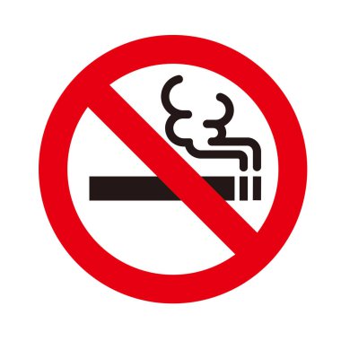 Sigara içme işaretinin vektör tasarımı