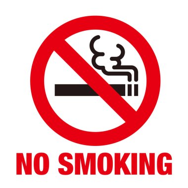 Sigara içilmeyen işaret vektörü tasarımı