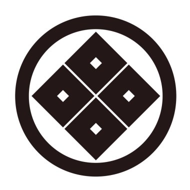 Bu geleneksel Japon aile armasının vektör çizimi 