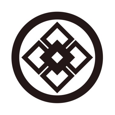 Bu geleneksel Japon aile armasının vektör çizimi 