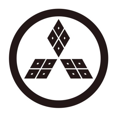 Bu geleneksel Japon aile armasının vektör çizimi 