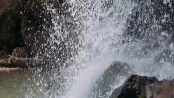 Wasserfall aus nächster Nähe — Stockvideo