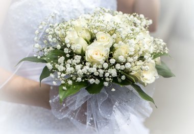 Düğün buketini kapat.