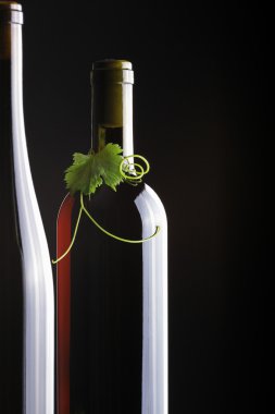 Şişe ve bir yaprak 