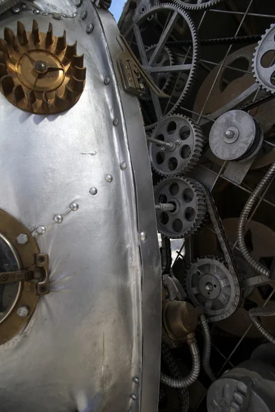 奇妙的蒸汽引擎机制 — 图库照片