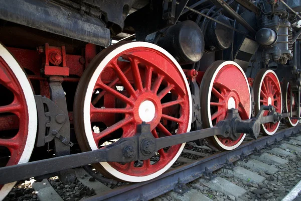 Cinco viajes sobre el costo de la locomotora en el ferrocarril —  Fotos de Stock