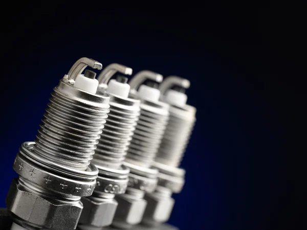 A set of new spark plugs of the car. — Stock Photo, Image