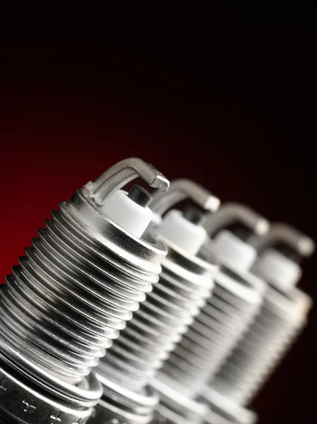 A set of new spark plugs of the car. — Stock Photo, Image