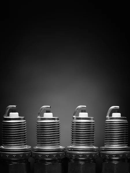 A set of new spark plugs of the car. — Stock Photo, Image