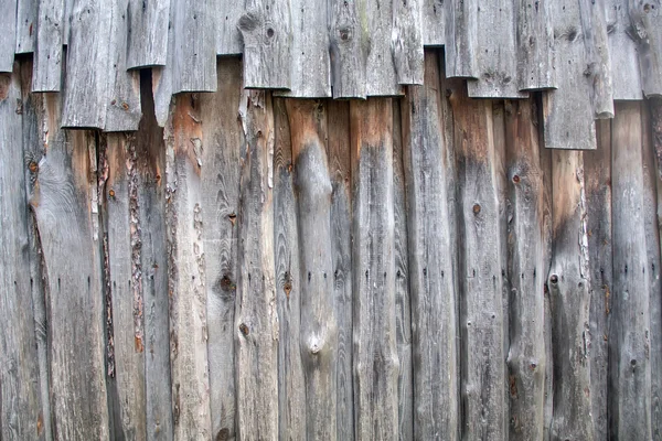 Old Gray Wooden Wall. — Stock Photo, Image