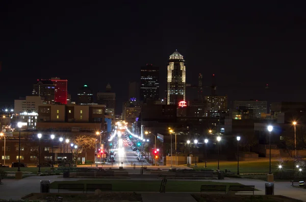 Des Moines ao entardecer — Fotografia de Stock