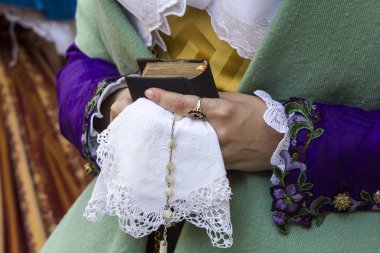 Cagliari, İtalya - 2015 Sant'Efisio - Sardunya 1: 359 dini geçit olabilir.