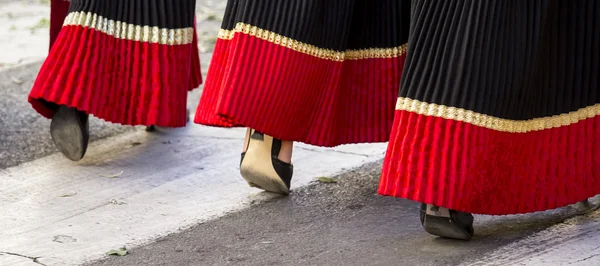 SELARGIUS, ITALIA - 2014 septiembre, 14: Antiguo matrimonio Selargino — Foto de Stock