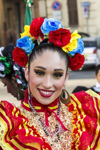 Quartu S.E., İtalya - Temmuz 18, 2015:29 Sciampitta - Uluslararası Folklor Festivali — Stok fotoğraf