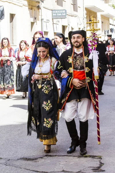 Parade der sardischen Kostüme — Stockfoto