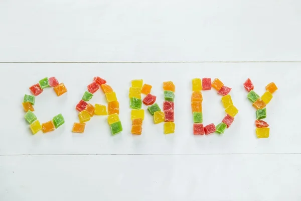 Kurutulmuş ananas ile yazılı Word şeker