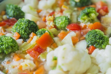 seçici odak ile sebze güveç