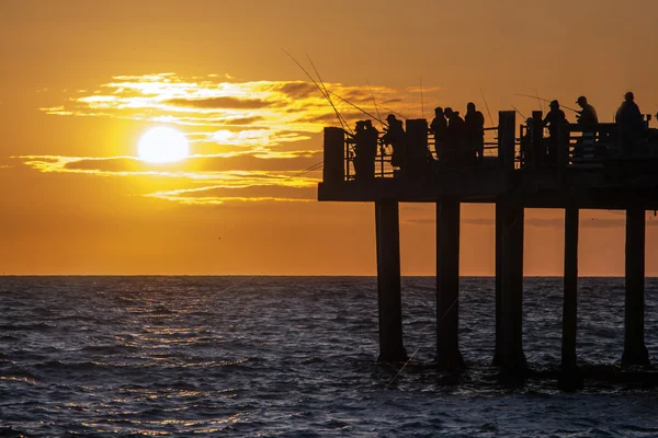 Tramonto Pesca a Redondo — Foto Stock