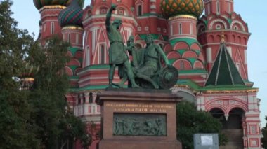 St Basil'in kilise panorama, Kızıl Meydan, Moskova, Rusya