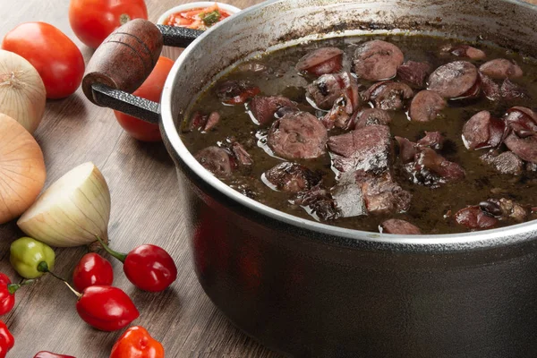 Pan Feijoada Geleneksel Brezilya Yemekleri Brezilya Mutfağı — Stok fotoğraf