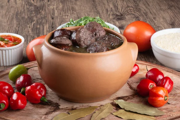 Feijoada Comida Tradicional Brasileira Cozinha Brasileira — Fotografia de Stock