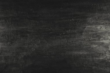 Siyah duvar dokusu kaba arka plan koyu. Grunge 'un siyah arka planı. Vignette