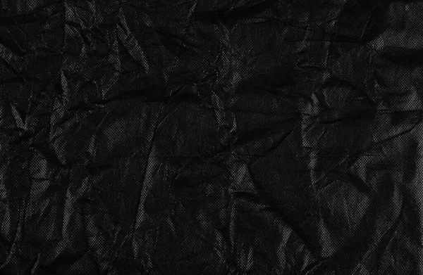 Siyah Buruşuk Kumaş Vignet Ile Arka Plan — Stok fotoğraf