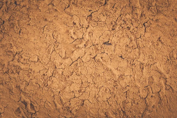 Toprak Dokusu Kuraklık Yüzünden Kurumuş Zemin Arka Planı Çatlatıyor — Stok fotoğraf
