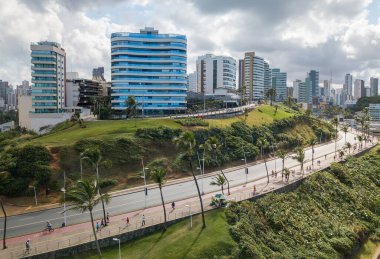 Salvador Bahia Brezilya 'daki Barra' daki binaların manzarası .