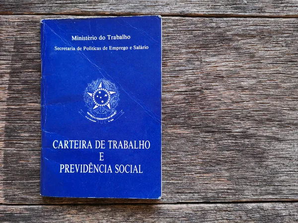 Бразильський Документ Соціальне Забезпечення Дерев Яним Минулим — стокове фото
