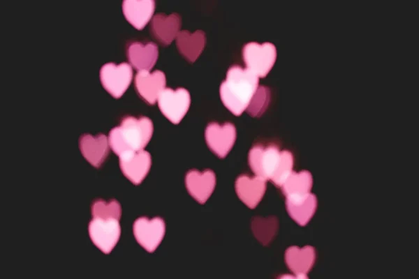 Heart Shaped Neon Lights Background — Stock Photo, Image