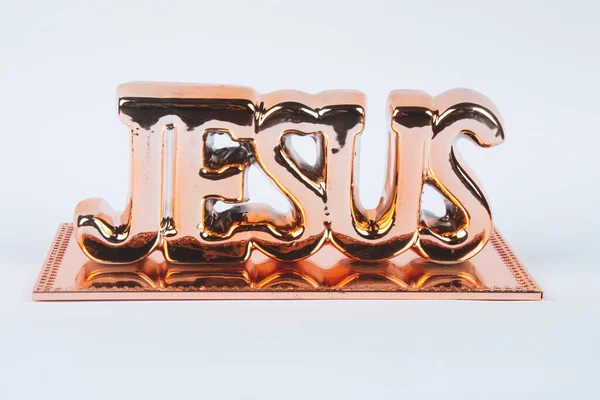 Word Jesus White Background — Stock Photo, Image