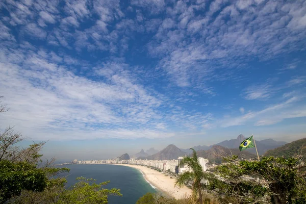 Aerial View Copacabana Beach Rio Janeiro Brazil — Stock Photo, Image