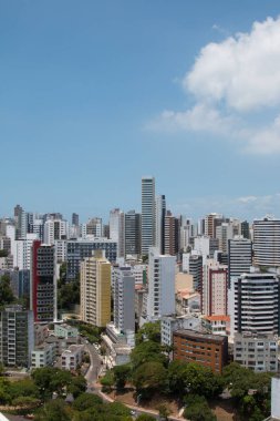 Salvador Bahia Brezilya 'daki binaların manzarası.