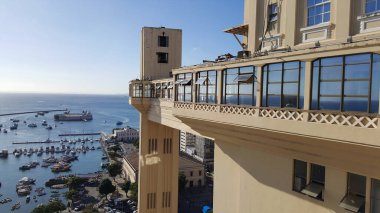 Salvador Bahia Brezilya 'nın Lacerda Asansör Kartpostalı.